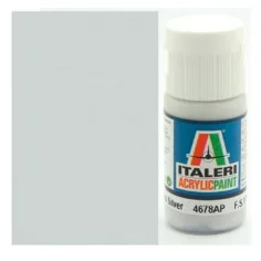Italeri Metal Gloss Silver (4678AP) - Pintura acrílica metálica brillante plateada 20ml