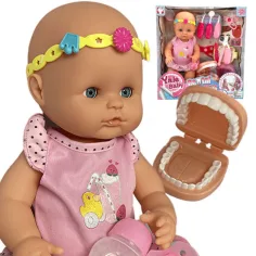 Jenny: Muñeca que hace pipí con set de juego dental de 12 piezas en dos versiones