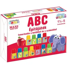 ¡Juega y aprende!: Juguete de construcción educativo de letras y números ABC - D-Toys