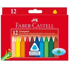 Juego de 12 crayones de cera triangular - Faber-Castell