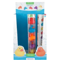 Juego de 5 patitos de baño coloridos Little Stars