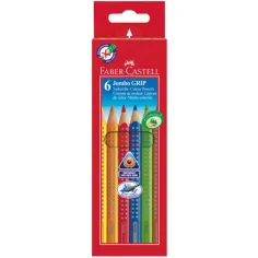 Juego de 6 lápices de colores Jumbo - Faber-Castell