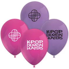Juego de 8 globos de látex con diseño de Cazadores de Demonios K-Pop