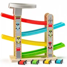Juego de autopista con cuatro coches pequeños - Woodyland