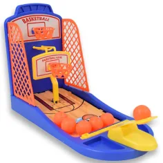 Juego de baloncesto de mesa para una persona con lanzador