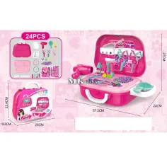 Juego de belleza de 24 piezas en maletín con accesorios