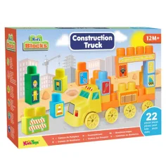Juego de bloques de construcción de camión de 22 piezas