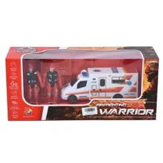 Juego de bomberos con coche y 2 figuras