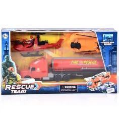 Juego de bomberos Rescue Team con bote inflable