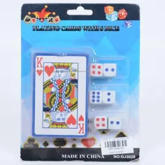 Juego de cartas de póker con 6 dados
