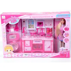 Juego de cocina con muñeca