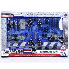 Juego de comandos de policía con accesorios