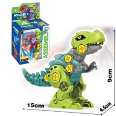 Juego de construcción de dinosaurio T-rex