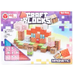 imagen de Juego de construcción magnético Craft Blocks, 48 piezas – en dos variantes 2