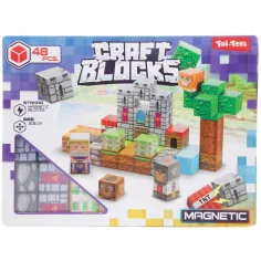 Juego de construcción magnético Craft Blocks, 48 piezas – en dos variantes