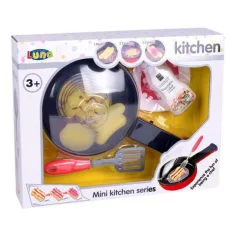 Juego de desayuno con sartén y accesorios
