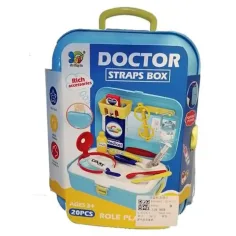 Juego de doctor azul en maletín con accesorios