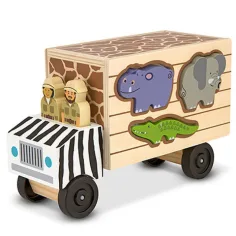 imagen de Juego de encajar formas de animales de madera - Melissa & Doug 2