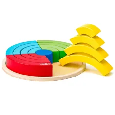 Juego de equilibrio de arcoíris de madera - Woodyland