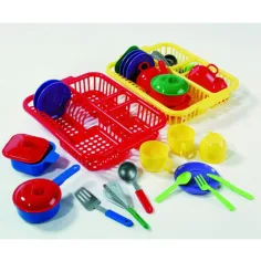 Juego de escurridor de platos de 17 piezas