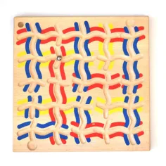 Juego de habilidad de madera con bolas 25x25cm