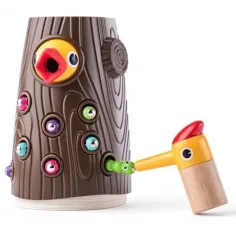 Juego de habilidad de pájaro carpintero magnético - Woodyland