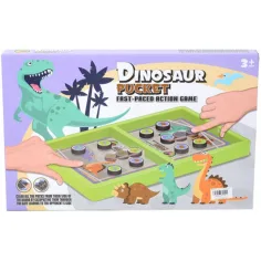 Juego de habilidad Sling Puck de dinosaurios