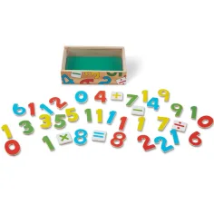 imagen de Juego de habilidades con números de madera magnéticos en caja de almacenamiento - Melissa & Doug 3