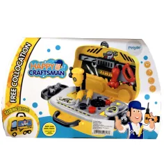 Juego de herramientas en maletín amarillo