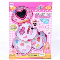 Juego de maquillaje en forma de concha con espejo