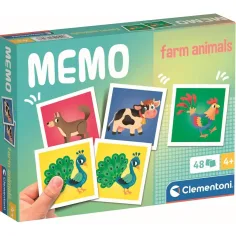 Juego de memoria de animales de granja de 48 piezas - Clementoni