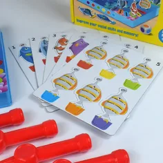 imagen de Juego de memoria de pesca con peces y cañas de pescar 4
