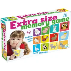 Juego de Memoria de Tamaño Extra - Animales de Granja