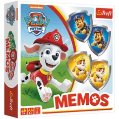 Juego de memoria Patrulla Canina con fichas en forma de escudo - Trefl
