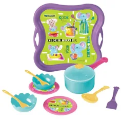 Juego de mesa colorido con bandeja - Wader