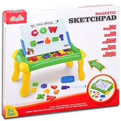 Juego de mesa de dibujo magnético con letras y números 33cm