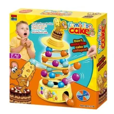 Juego de mesa de pastel tambaleante