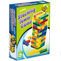 Juego de mesa Jenga de torre colorida