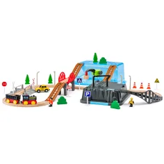 Juego de minería con vía de tren de 54 piezas - Woodyland