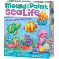 Juego de moldes de yeso de animales marinos 4M