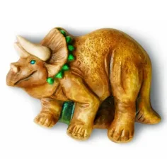 imagen de Juego de moldes de yeso de dinosaurio con pintura que brilla en la oscuridad 3