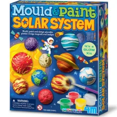Juego de moldes de yeso del sistema solar