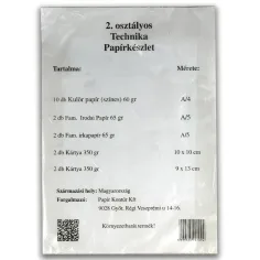Juego de papel de técnica de 2.º grado 18 piezas