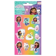 Juego de pegatinas autoadhesivas de la casa de Gabi  8x12cm en hojas de 5 unidades
