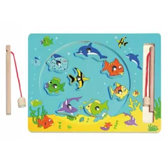 Juego de pesca de madera