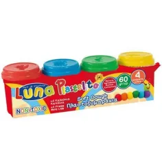 Juego de plastilina en tarro de colores 4 piezas 60gr
