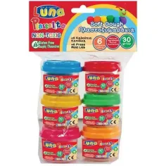 Juego de plastilina en tarro de colores 6 piezas 30gr