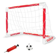 Juego de portería de fútbol con balón y red 41x62x30cm