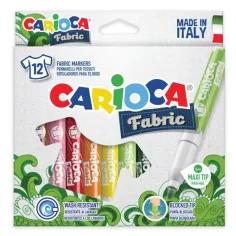 Juego de rotuladores textiles 12ud - Carioca