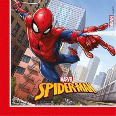 Juego de servilletas de Spider-Man – 2 capas, 33x33 cm, 20 unidades